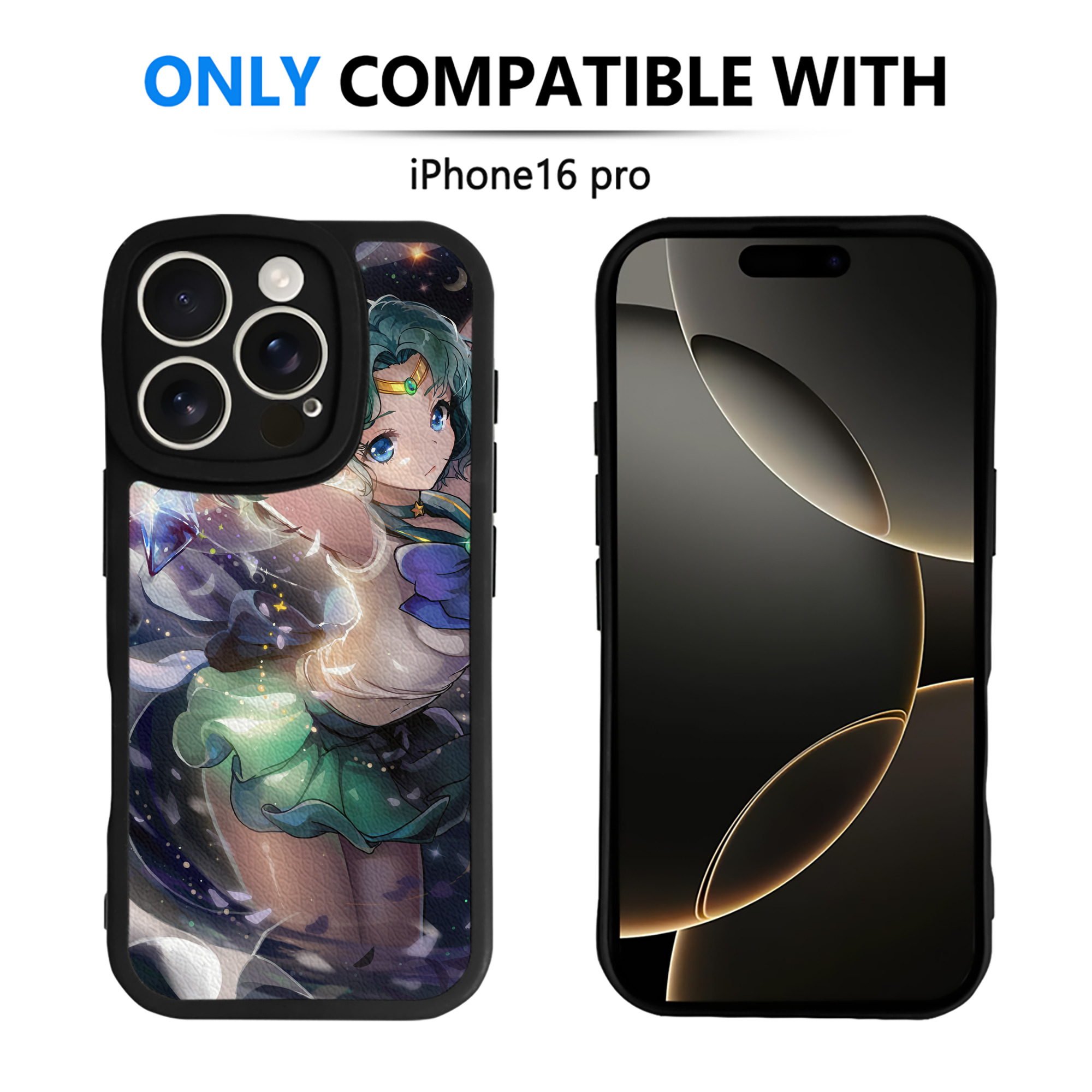 （画像用） 美少女戦士セーラームーン Sailor Moon 【iPhone 16シリーズ対応】シリコンスマホケース（レザー調） 材質：シリコン